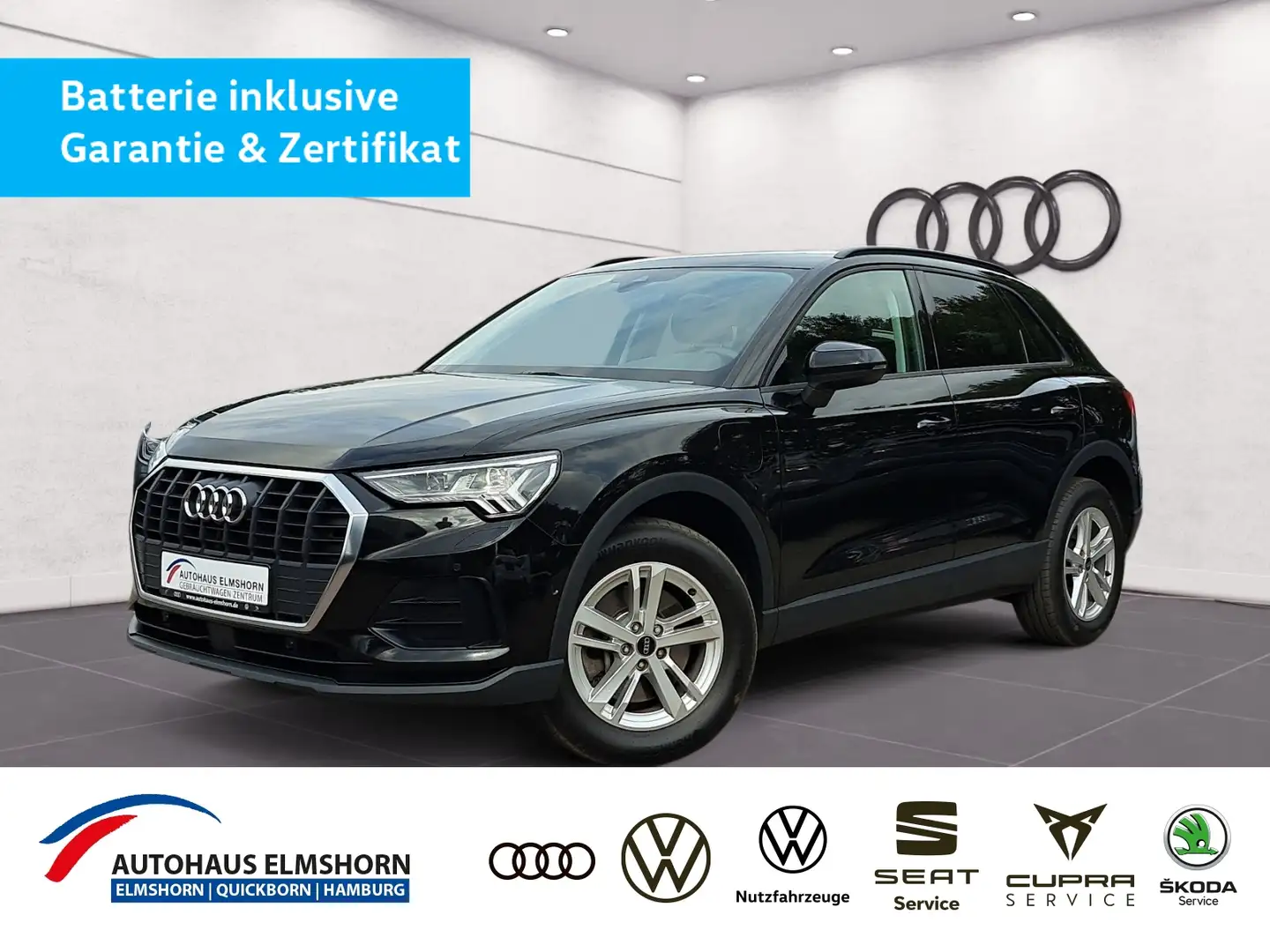 Audi Q3 45 TFSIe S tronic NAV KAM MATRIX PDC SHZ Schwarz - 1