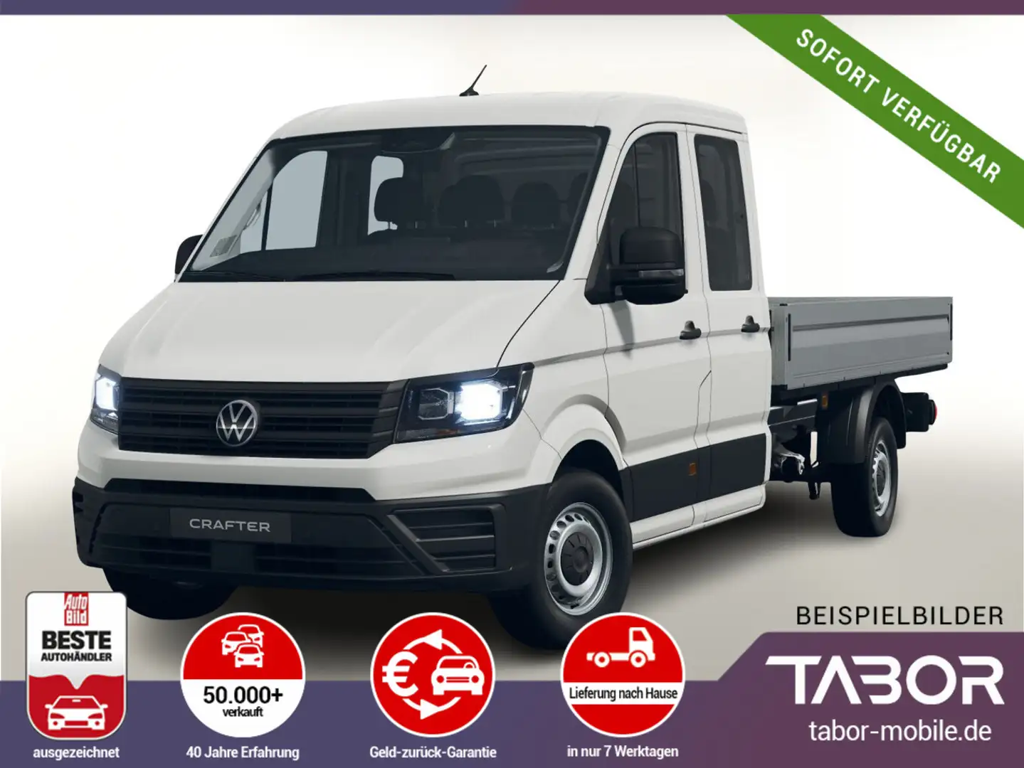 Volkswagen Crafter DoKa 35 2.0 TDI 177 L4 7-S Temp Weiß - 1