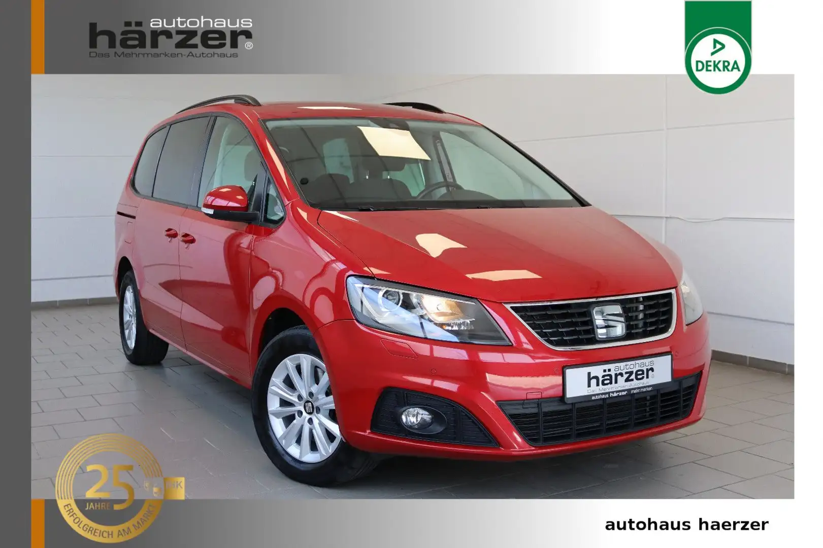 SEAT Alhambra Style DSG *Xenon*NAV*AHK*Standhz*7Sitze Rot - 1