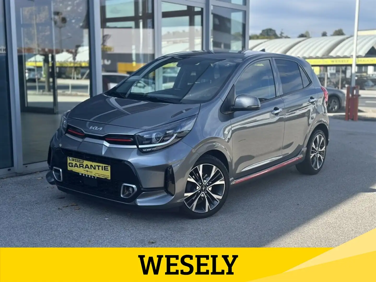 Kia Picanto 1,0 T-GDI GPF ISG GT-Line Grau - 1