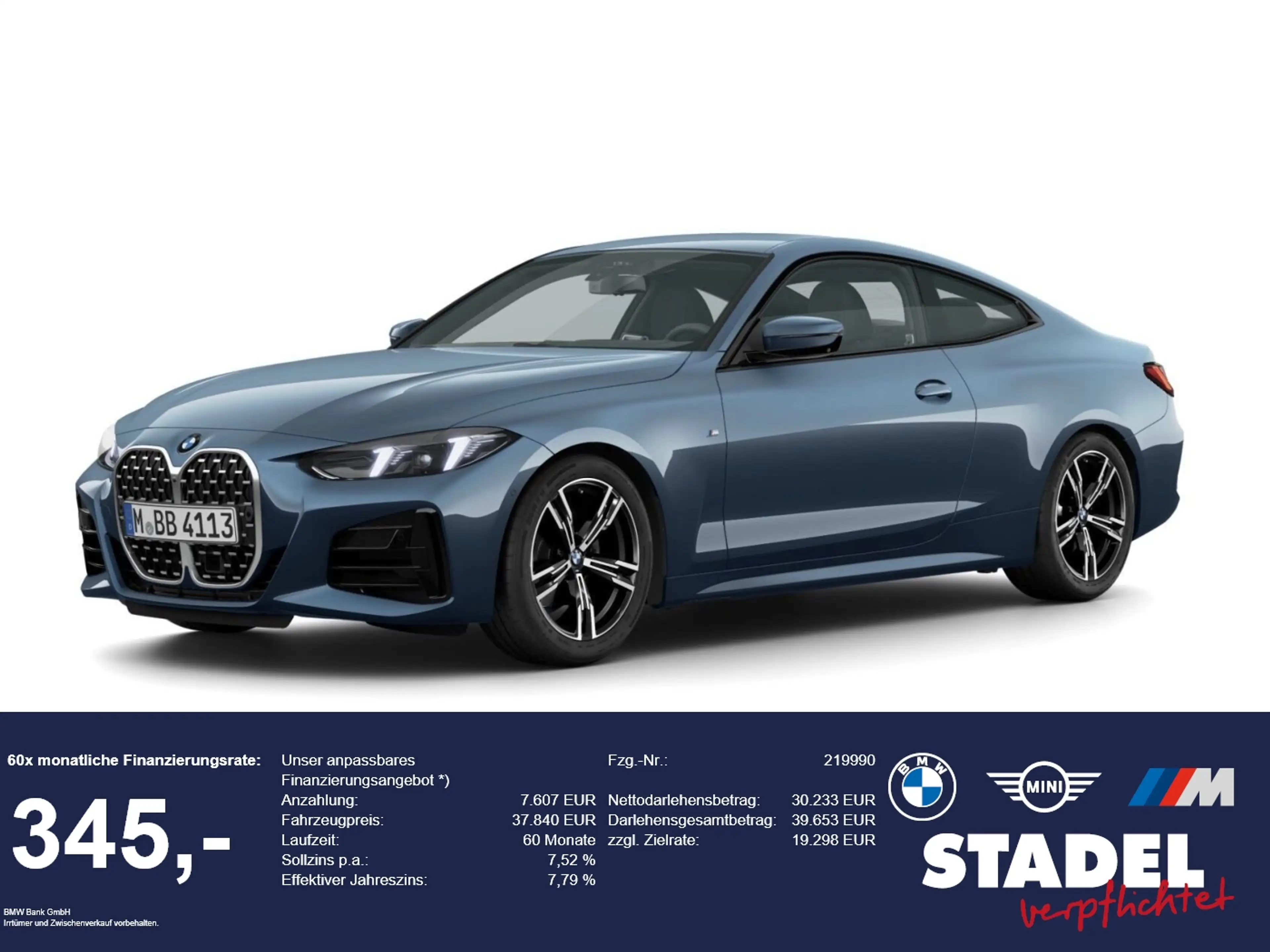 BMW 420 i Coupé M Sport HuD 360° DriveAssist HiFi SH