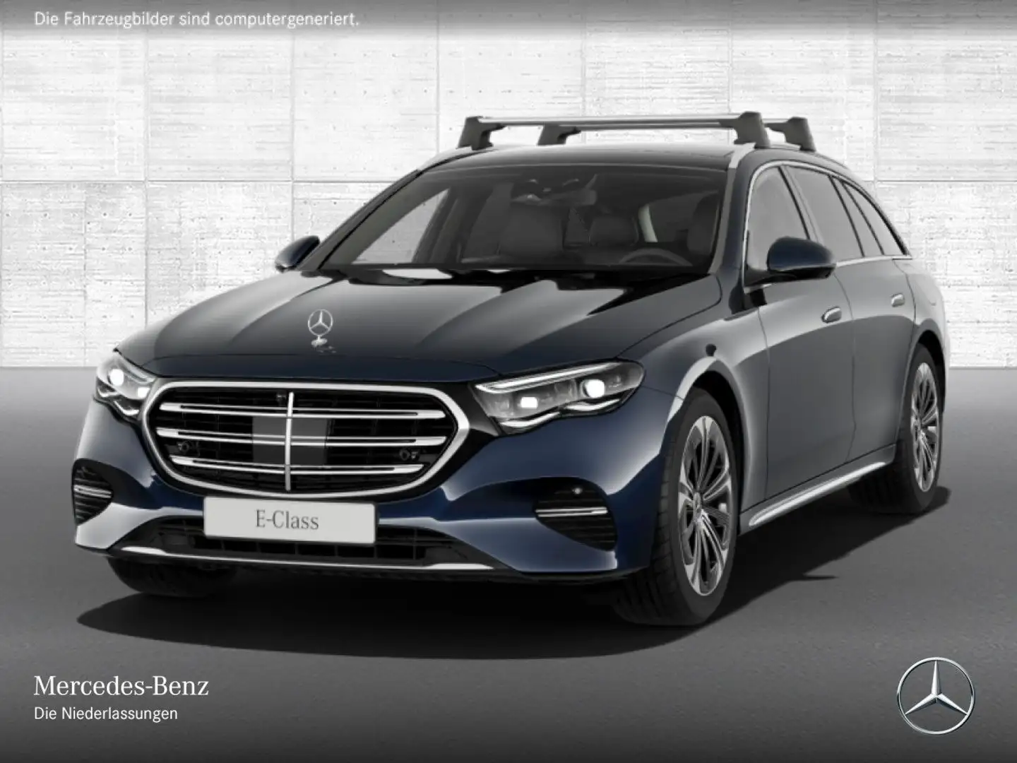 Mercedes-Benz E 300 e T Exclusive Fahrass WideScreen Airmat Pano Blau - 2