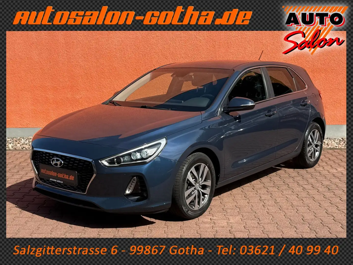 Hyundai i30 1.6 CRDi Klimaauto+Sitzhzg+FSE+Bluetooth+Alu Bleu - 1