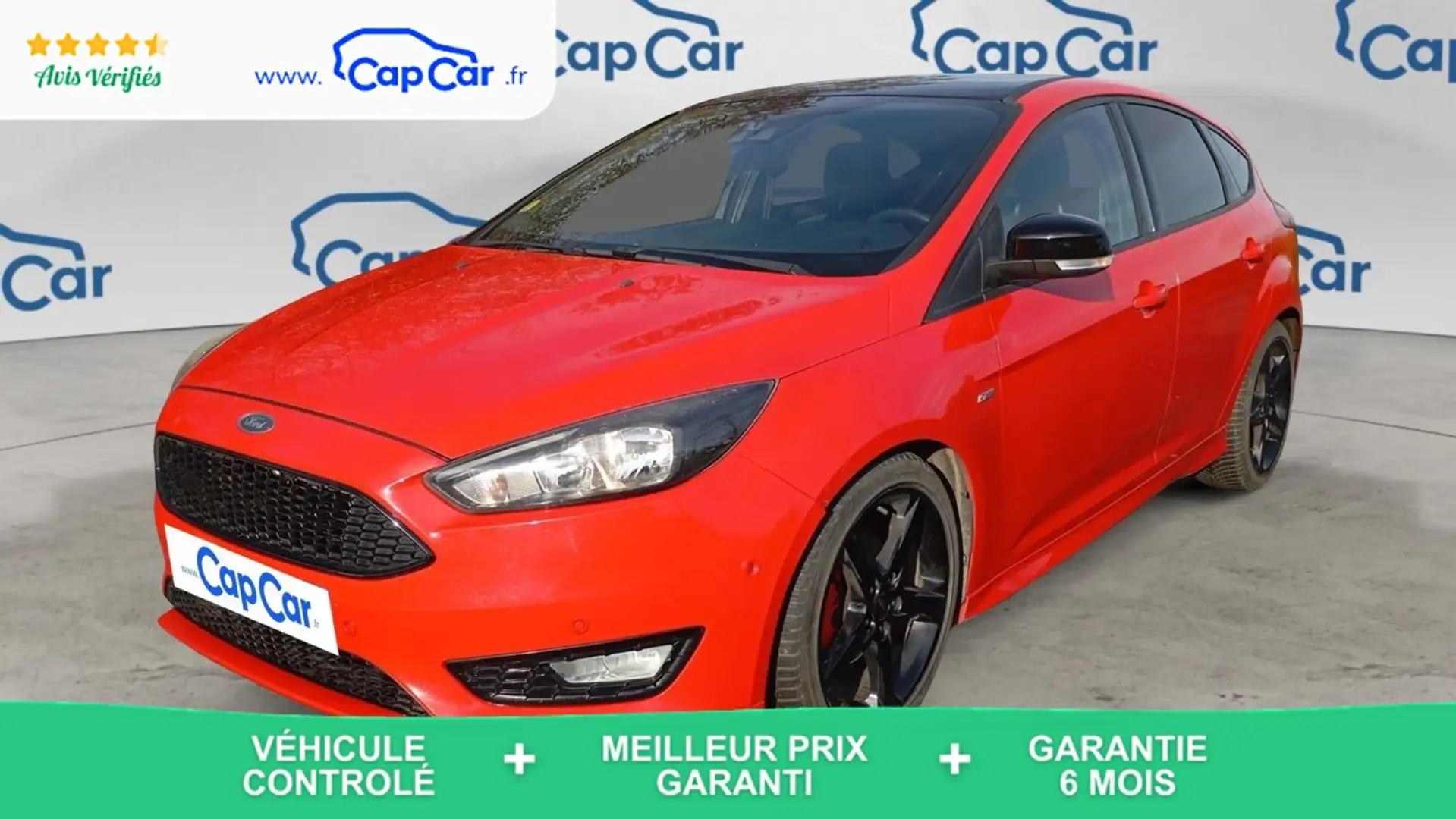 Ford Focus III 1.5 TDCi 120 BVA6 ST Line - Automatique Rouge - 1