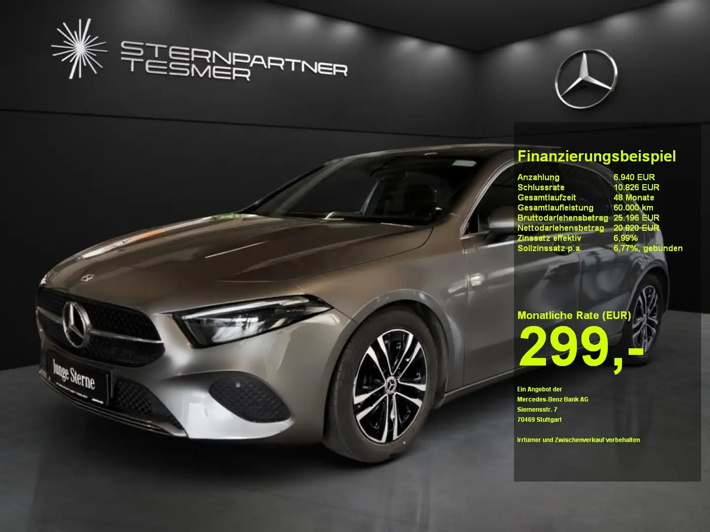 Mercedes-Benz A 200 Progressive - Kamera - Panorama - MBUX Gris - 1