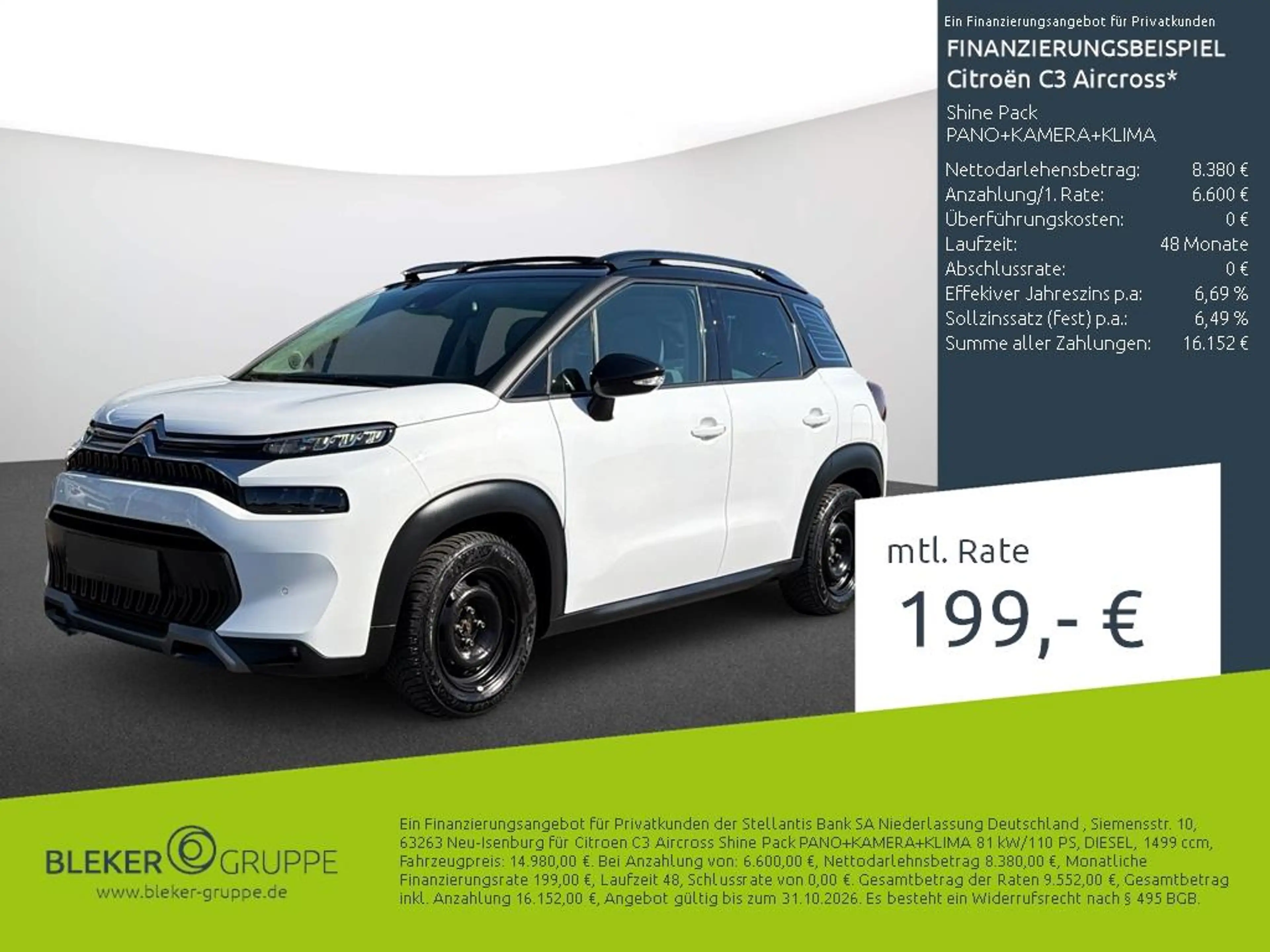 Citroen C3 Aircross Shine Pack PANO+KAMERA+KLIMA
