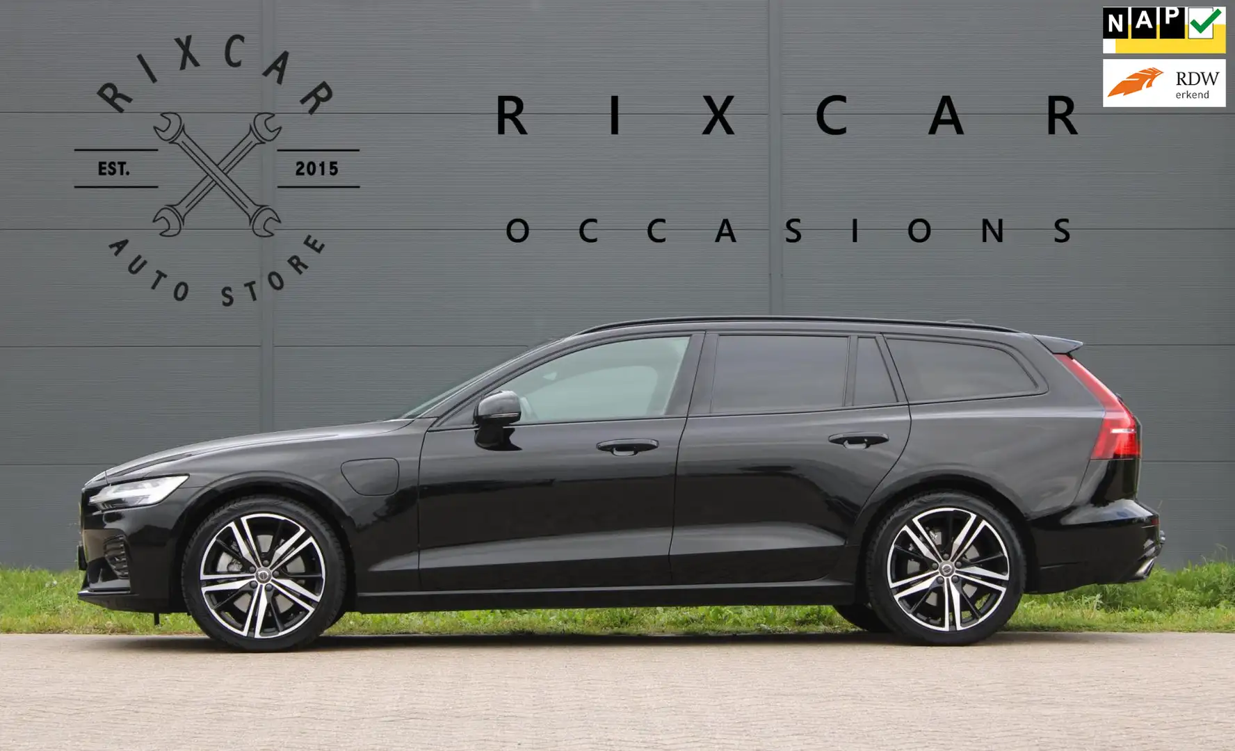Volvo V60 2.0 T6 Recharge AWD R-Design Leder AllSeason !!NIE Noir - 1