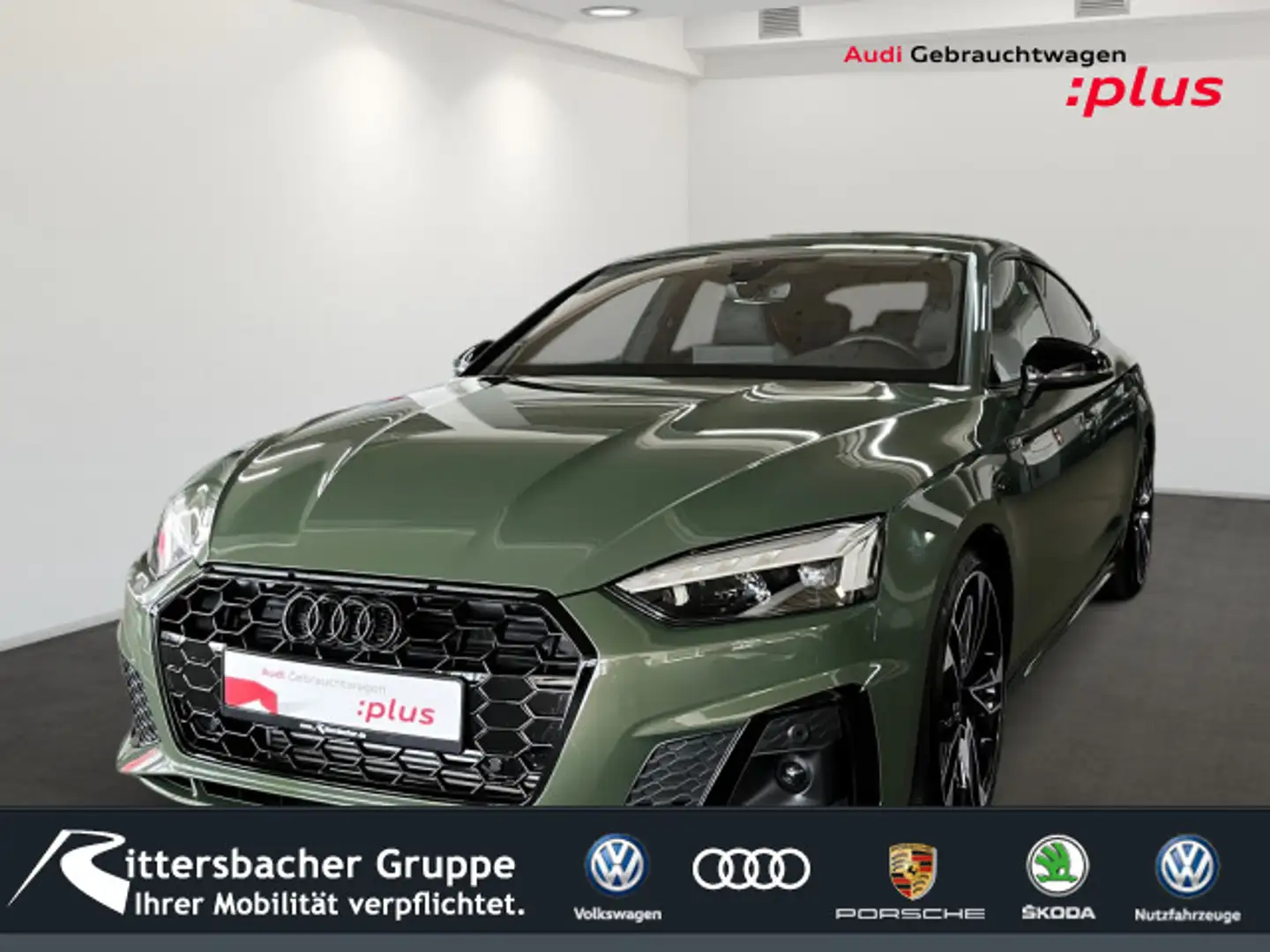 Audi A5 S line business 35 TFSI Navi Matrix Grün - 1
