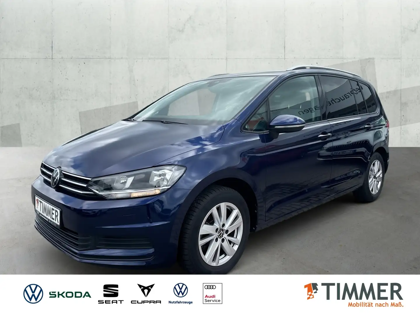 Volkswagen Touran 1.5 TSI DSG *7-SITZ *AHK *ACC*VIRTUAL *RKAM *Nur Blau - 1