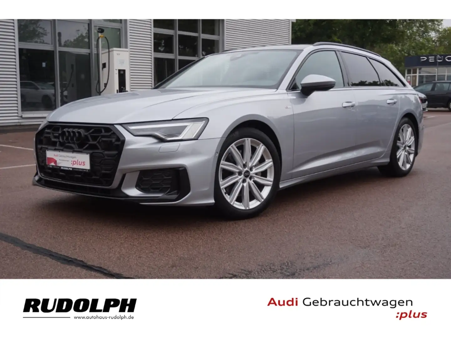 Audi A6 Avant S line 50 TDI qu. MATRIX PANO 360 AHK  UPE 9 Silber - 1