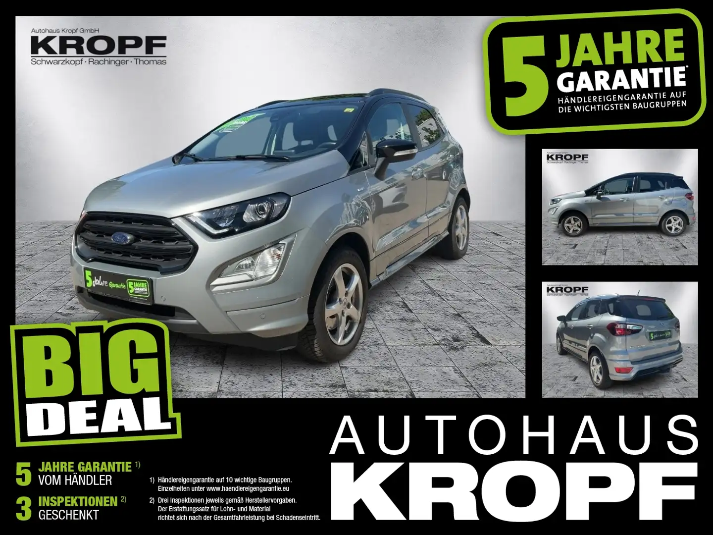 Ford EcoSport 1.0 EcoBoost ST-Line Argento - 1