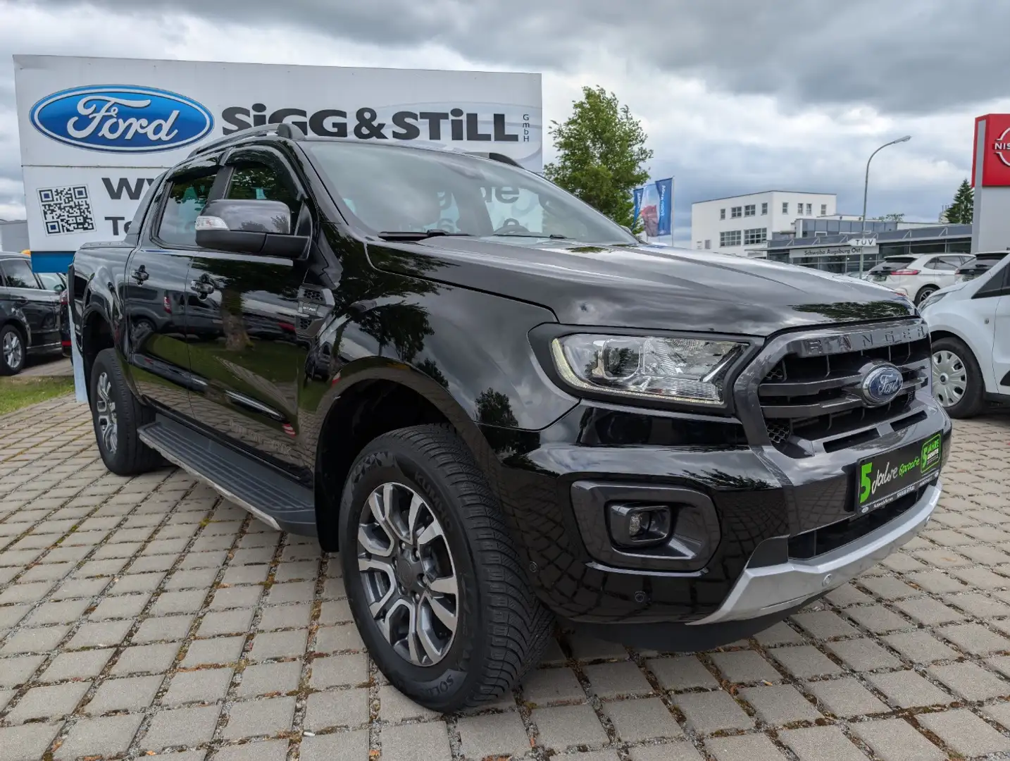 Ford Ranger Wildtrak 4x4 DOKA AHK*LED*ACC*LEDER*SHZ*CAM Schwarz - 2