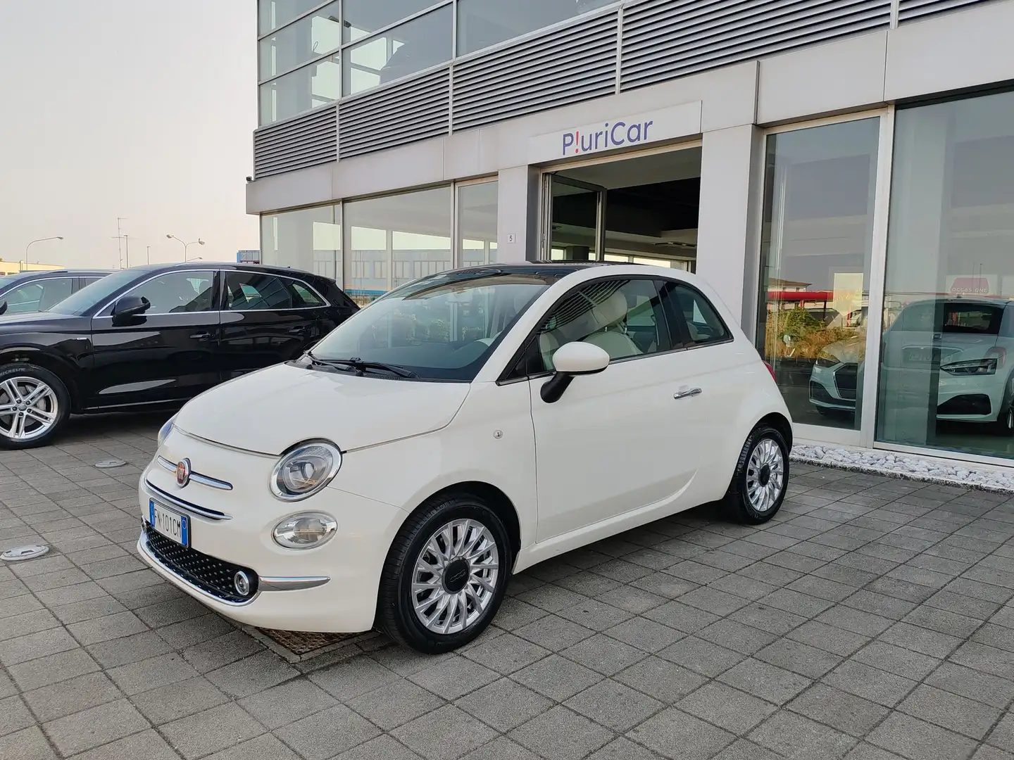 Fiat 500 1.2 Lounge 69cv Tetto Fisso Bluetooth Blanc - 1