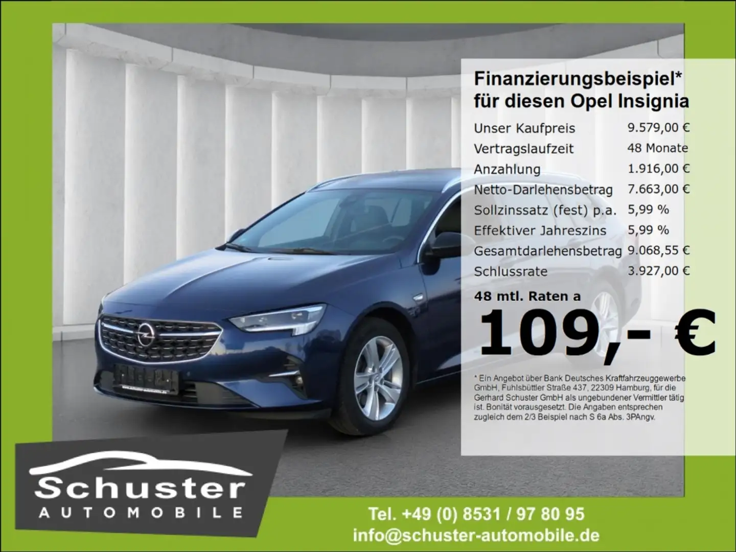 Opel Insignia ST Elegance 1.5D*Autom AHK BOSE Massage Blau - 1