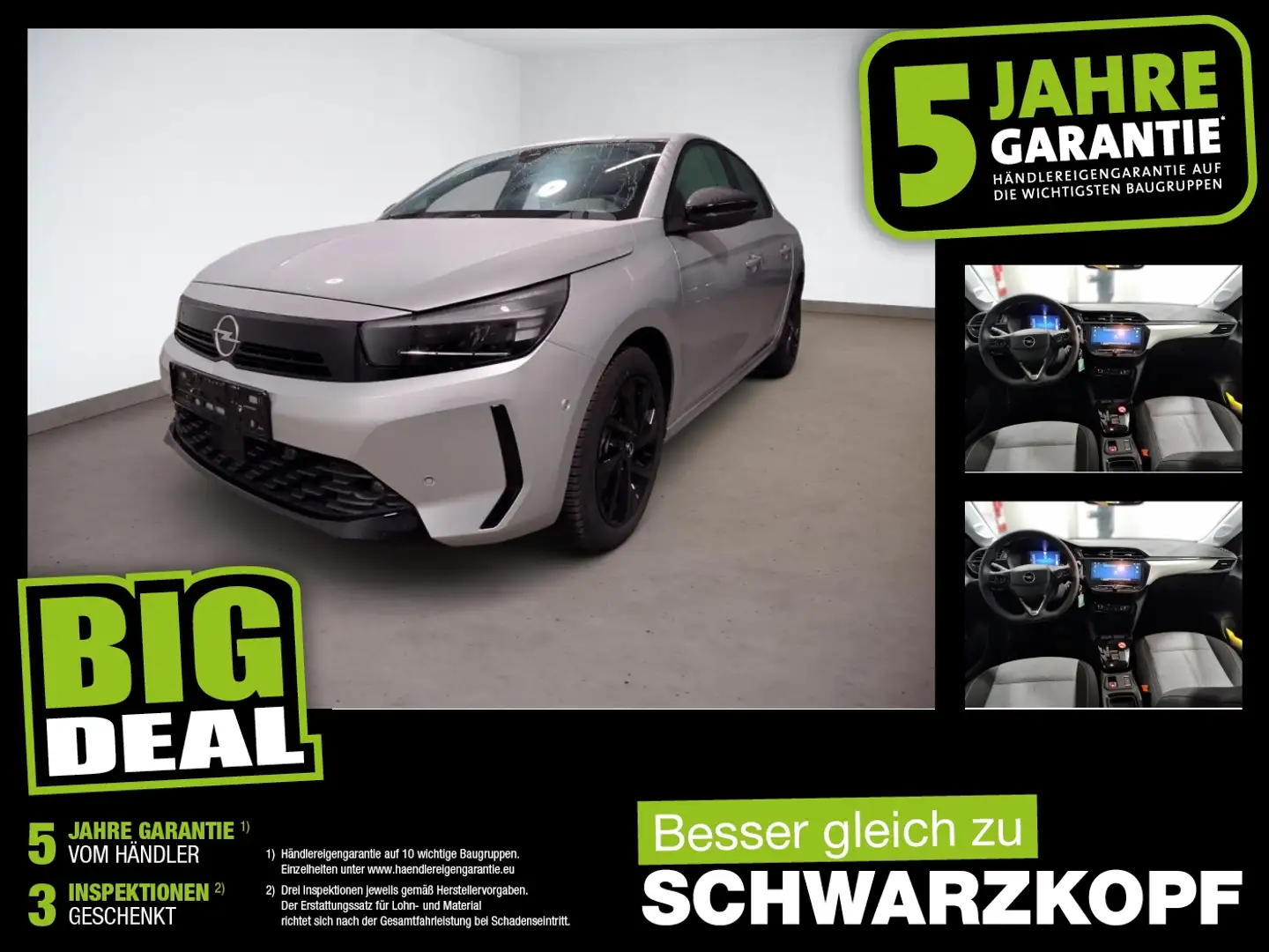 Opel Corsa F 1.2T Fin. ab 2.99 % WirelessCharging Silber - 1