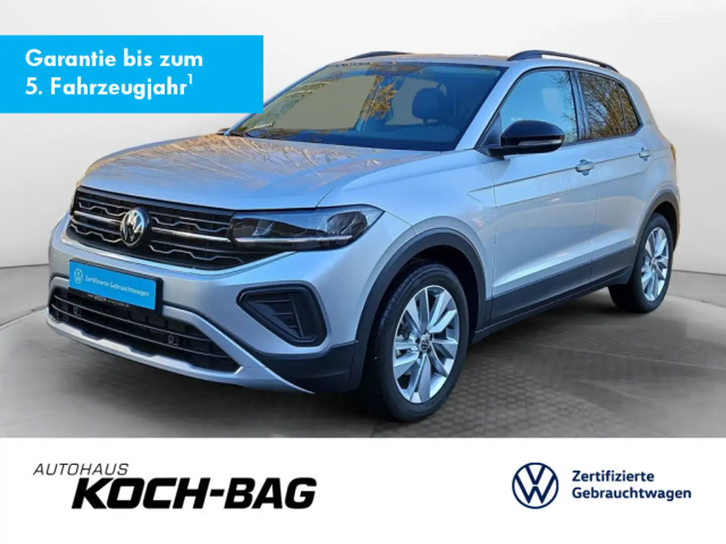 Volkswagen T-Cross 1,0TSI Goal DSG Navi LED Silber - 1