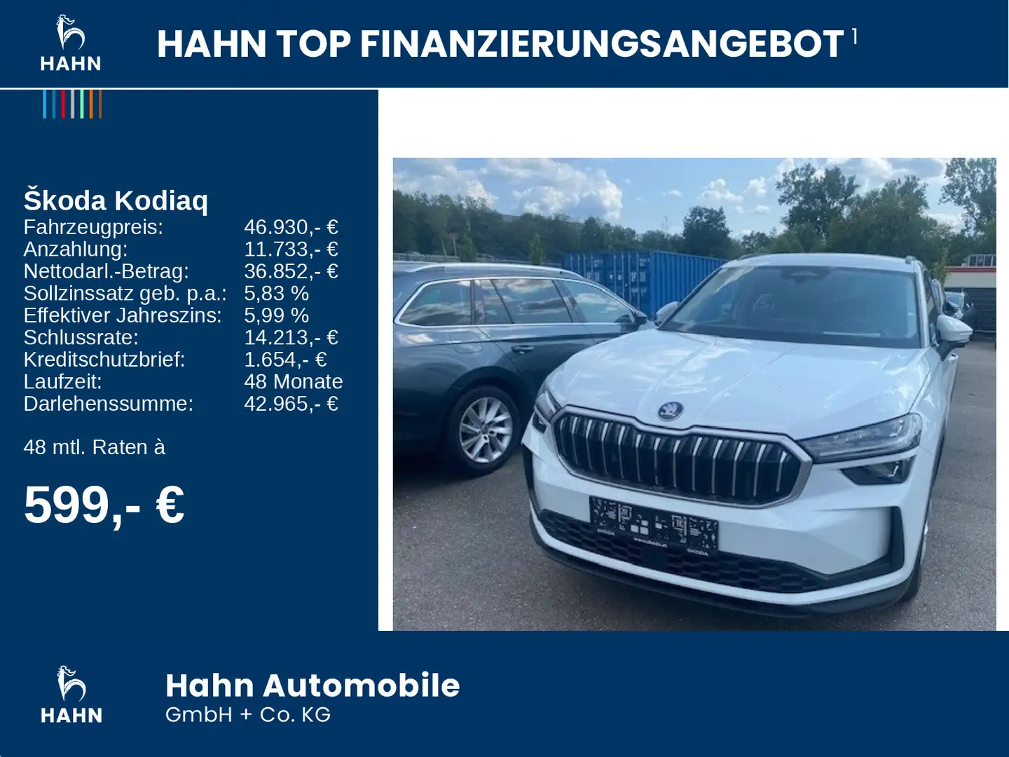 Skoda Kodiaq 2.0TDI DSG 4x4 Selection Matrix AHK ACC Weiß - 2