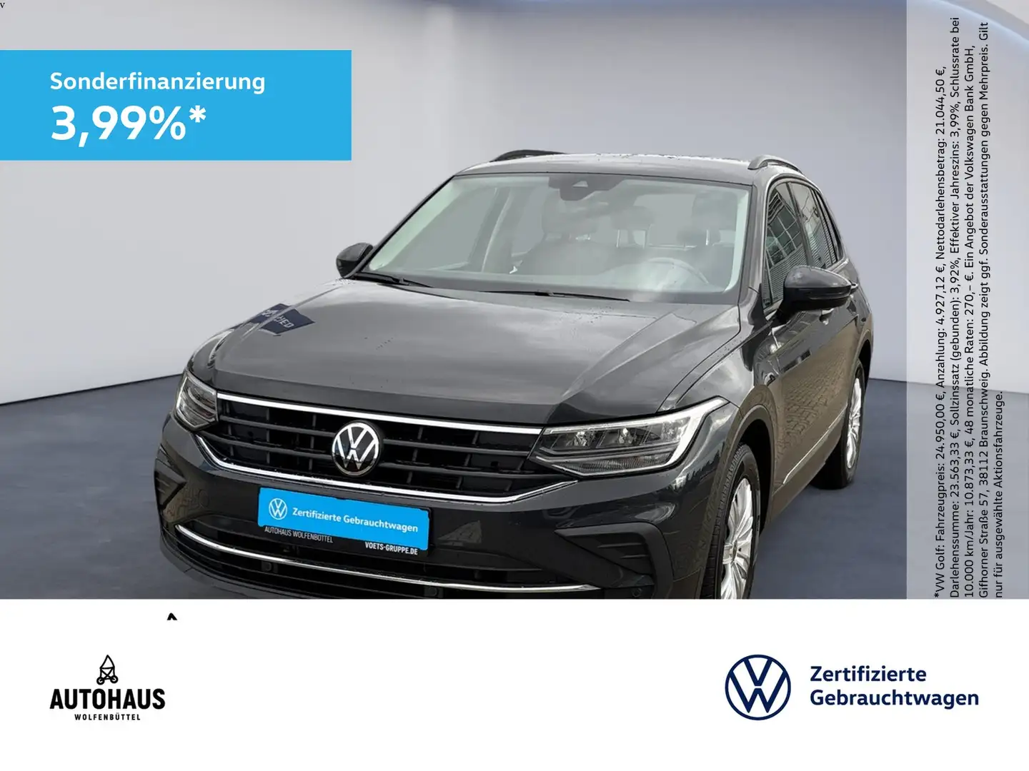 Volkswagen Tiguan Life 2.0 TDI DSG ACC APP NAV PDC SHZ Grau - 1