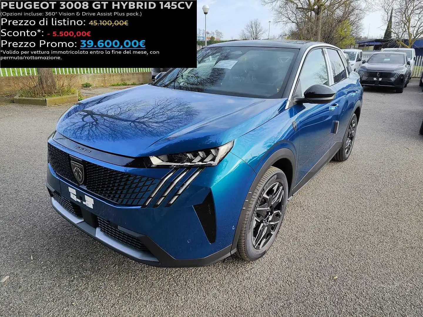 Peugeot 3008 3ª serie Hybrid 136 e-DCS6 GT Blu/Azzurro - 1