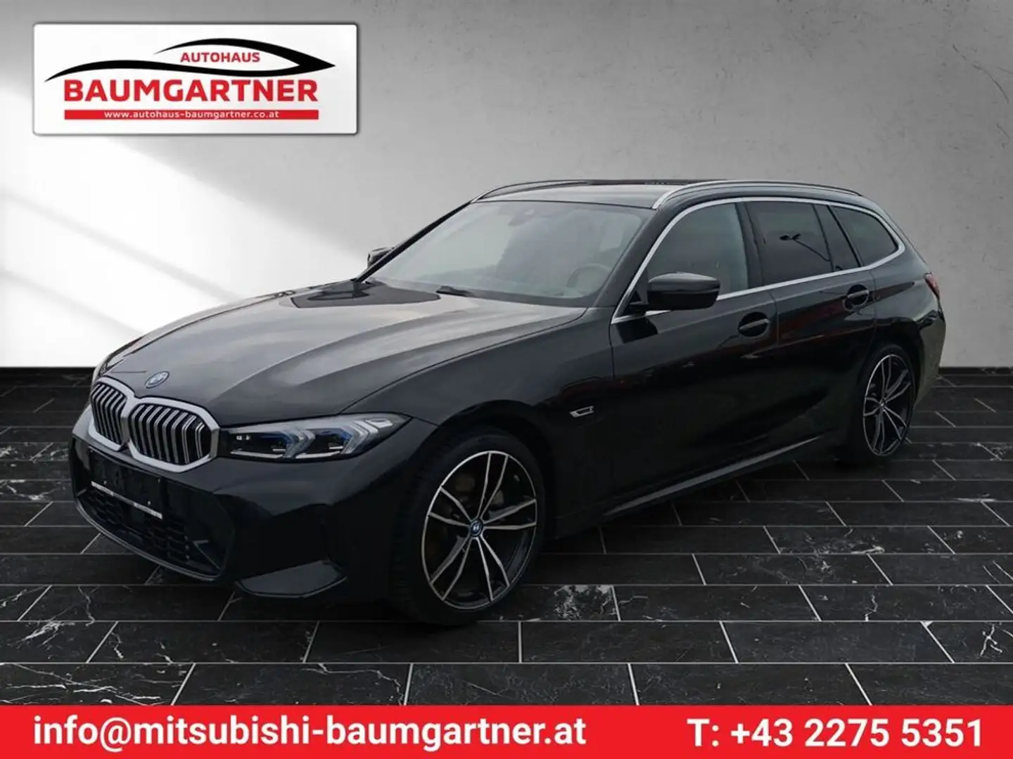BMW 330 e xDrive M Sport Schwarz - 1
