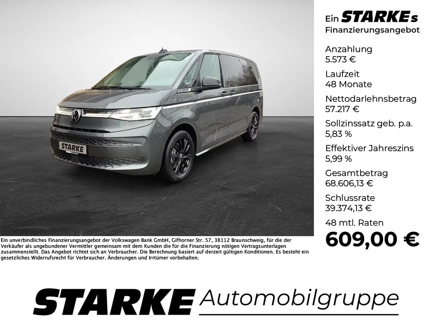 Volkswagen T7 Multivan 2.0 TDI DSG Style lang Schwarz - 1