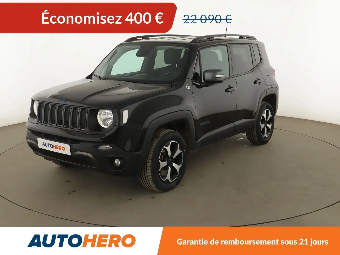 Jeep Renegade 1.3 Turbo T4 PHEV 4xe Trailhawk AT6 Noir - 1