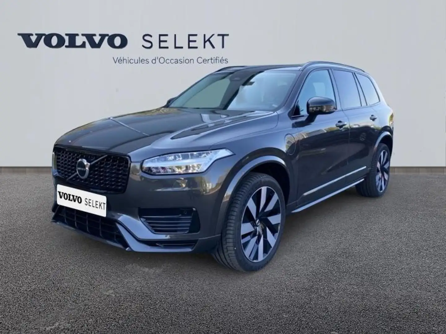Volvo XC90 T8 AWD 310 + 145ch Ultra Style Dark Geartronic Gris - 1