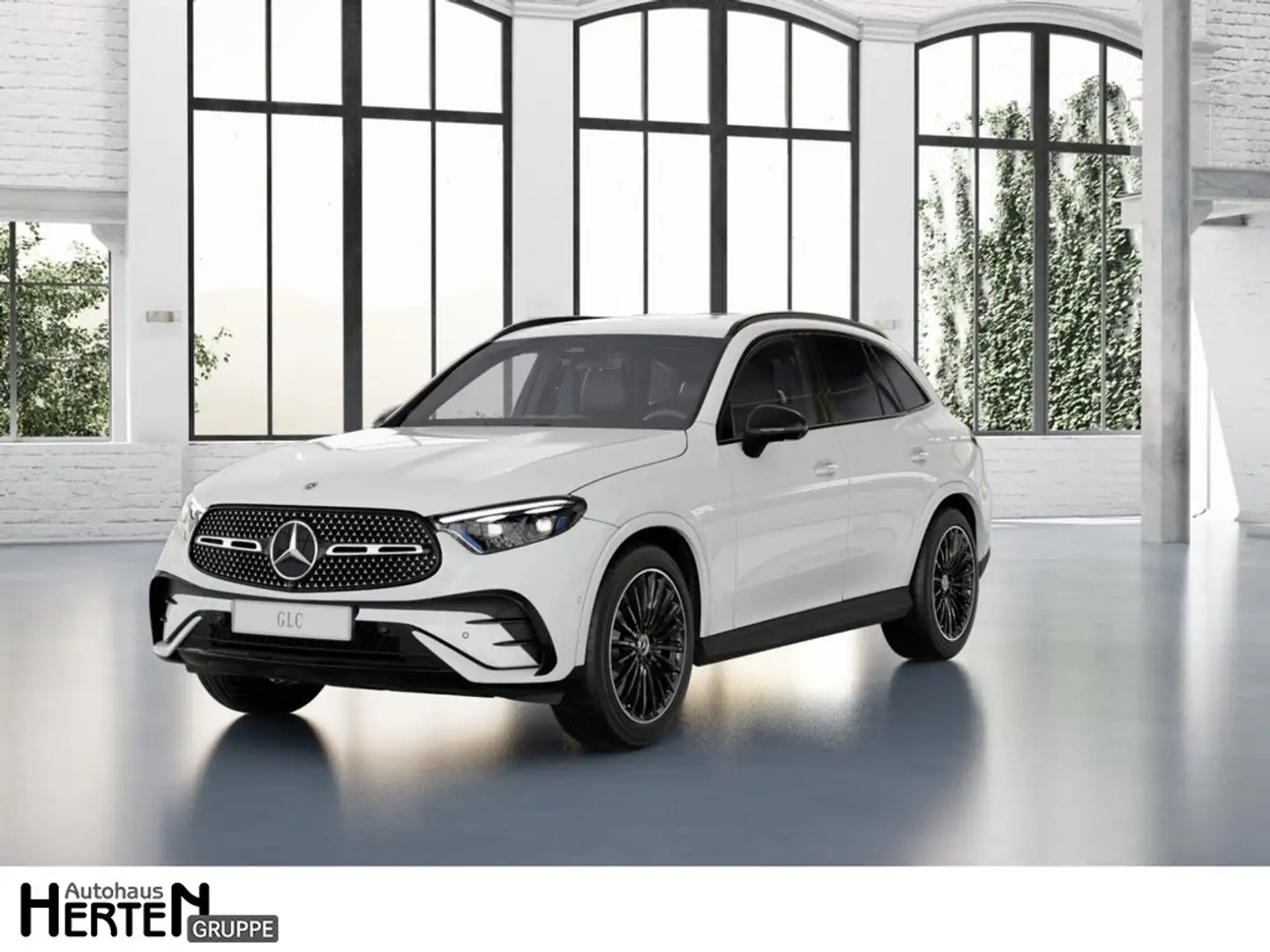 Mercedes-Benz GLC 220 d 4M AMG Line+AHK+NIGHT-P.+360°+AMBI+20" Weiß - 1