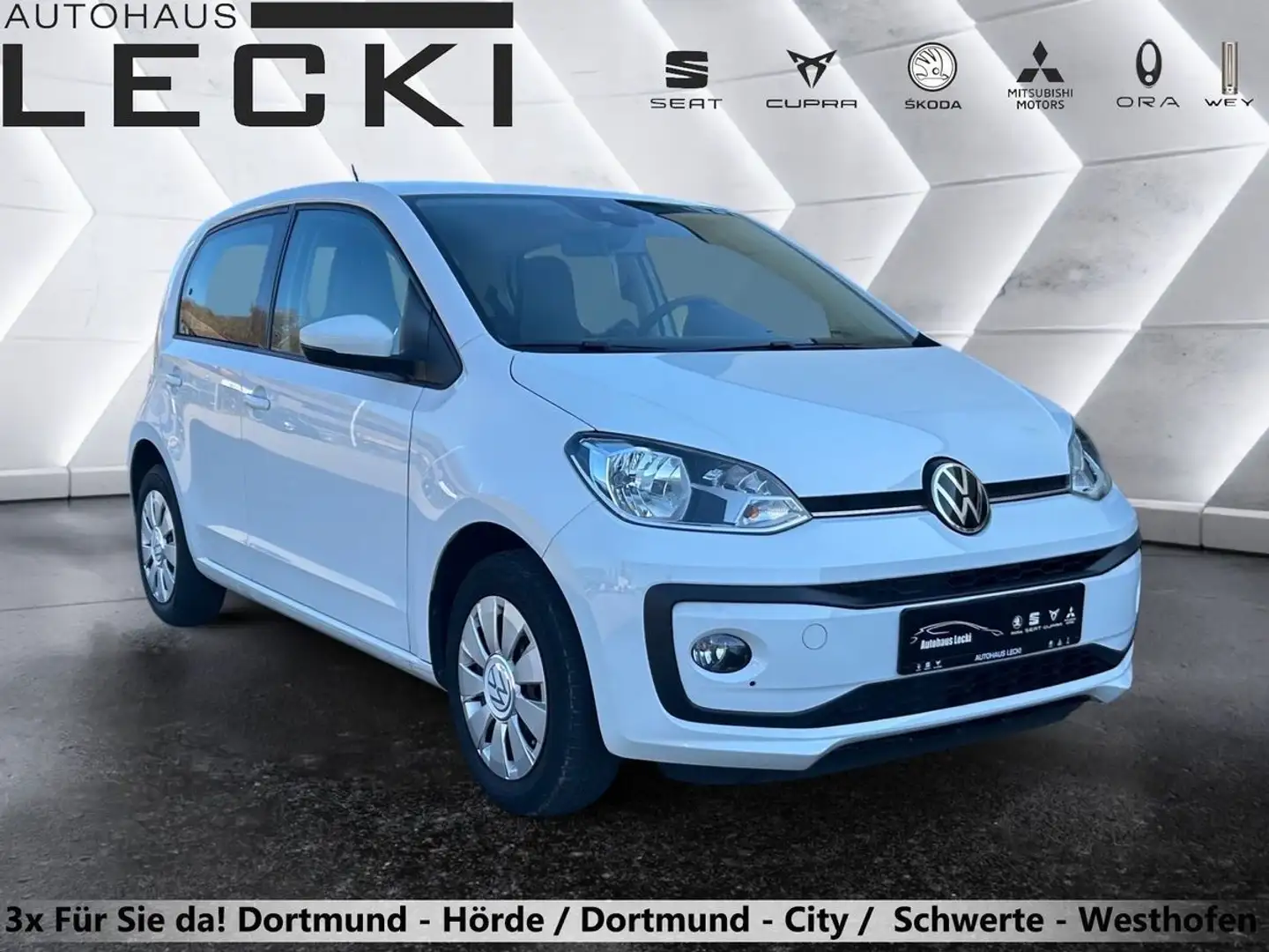 Volkswagen up! move up 1.0 MPi 5-TÜRER *KAMERA*PDC*4SEASON* Weiß - 1