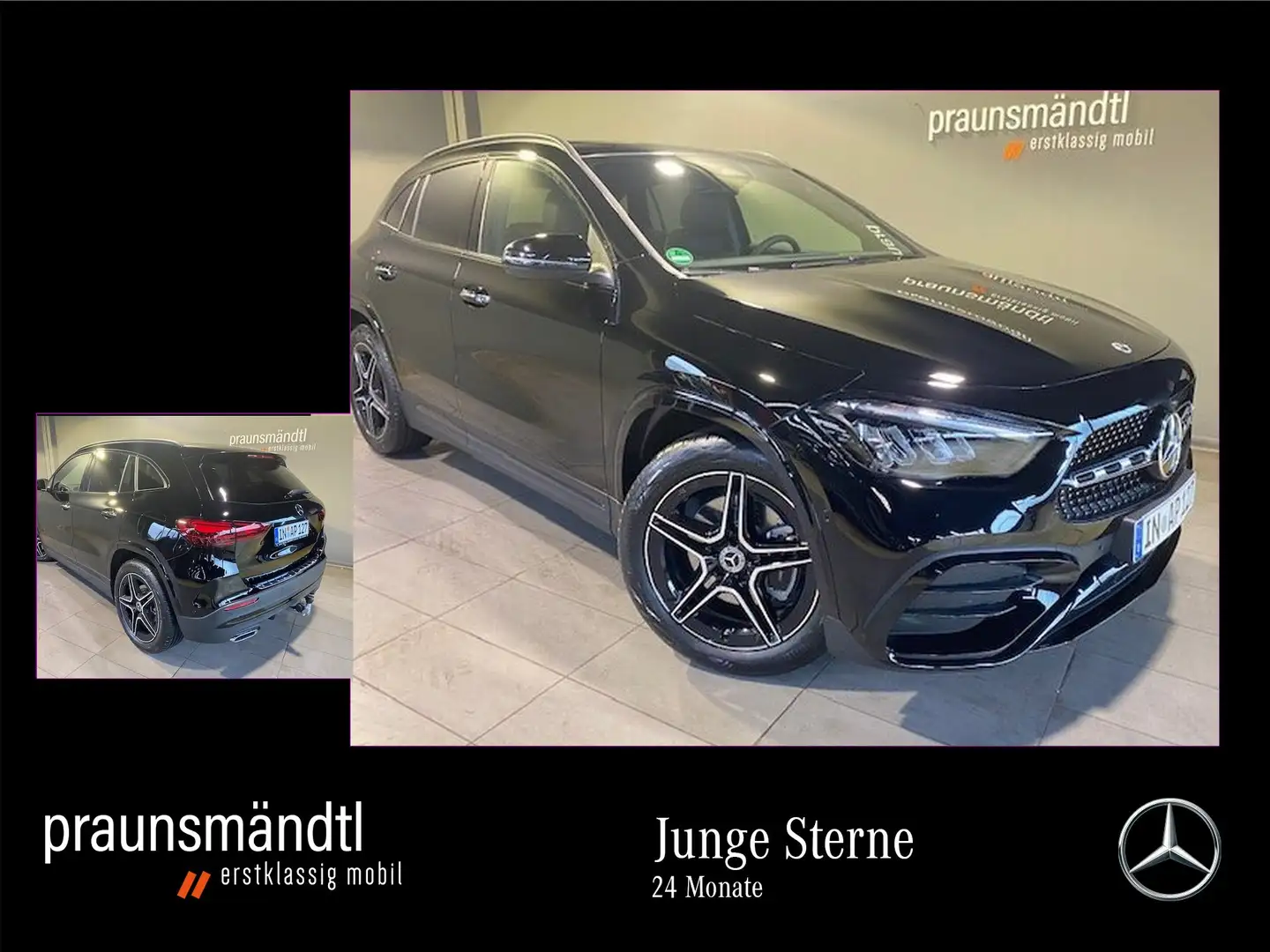 Mercedes-Benz GLA 200 d AMG Night 19"/Pano/AHK/Sound/Totw/Ambi Schwarz - 1