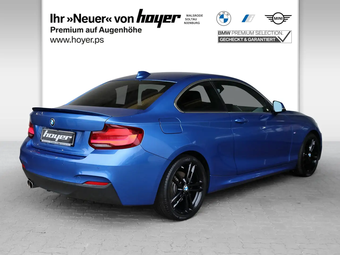 BMW 230 i Coupé M Sportpaket LED SHZ Navi Blu/Azzurro - 2