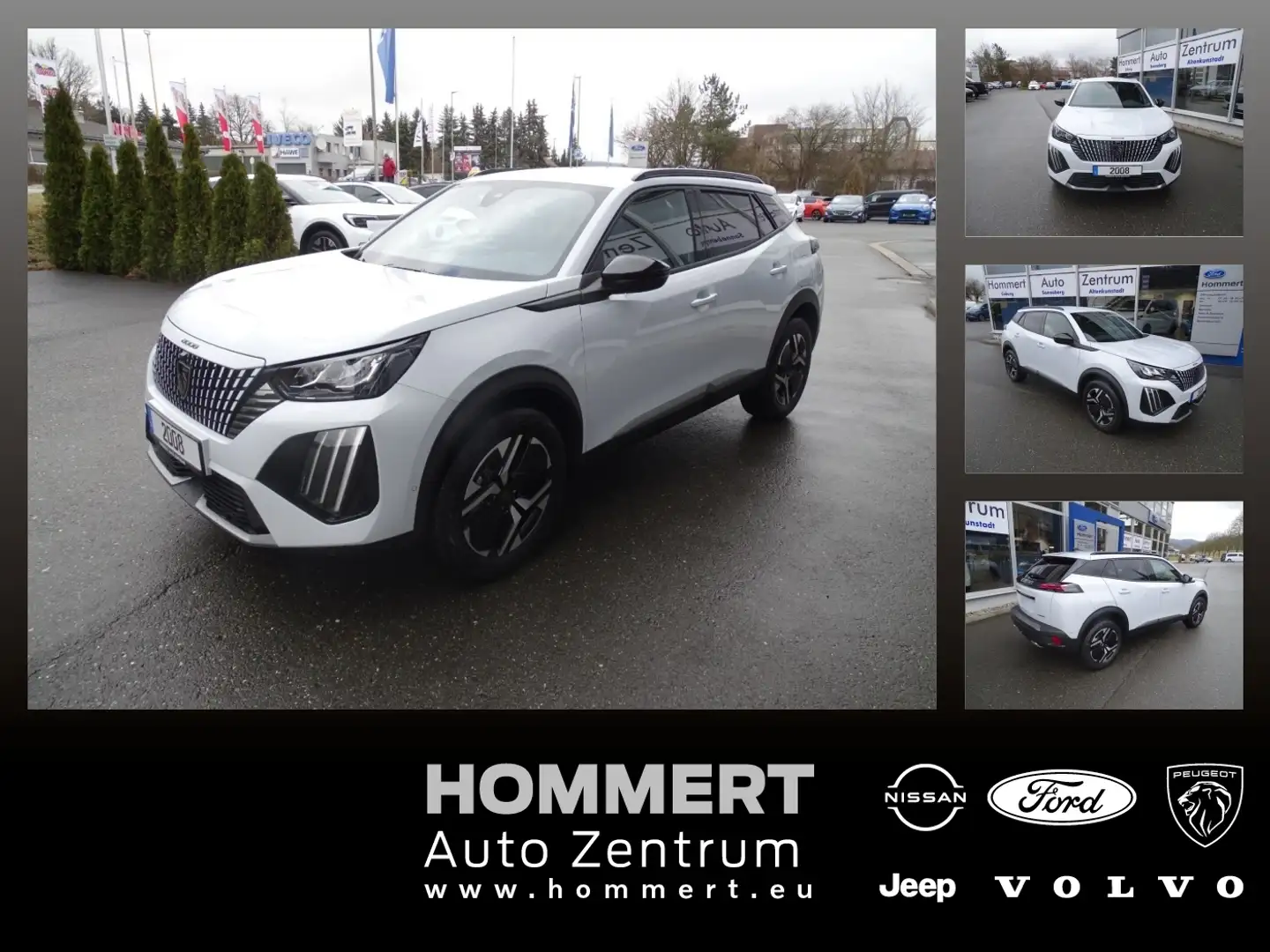 Peugeot 2008 Allure 1.2 145PS *ACC*LM*LED*Klima*Leder* Weiß - 1