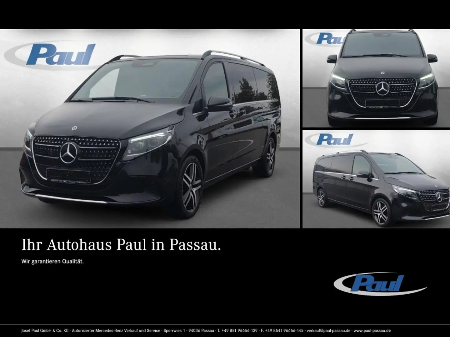 Mercedes-Benz V 300 d Avantgarde XL Distr+Sthzg+360°+LED+AHK Noir - 1