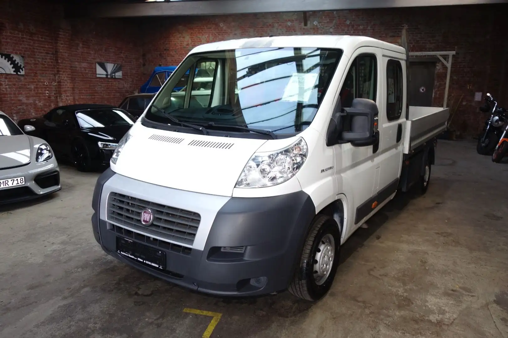 Fiat Ducato Pritsche Doppelk. L4 Tüv Serice Neu AHK Blanc - 1