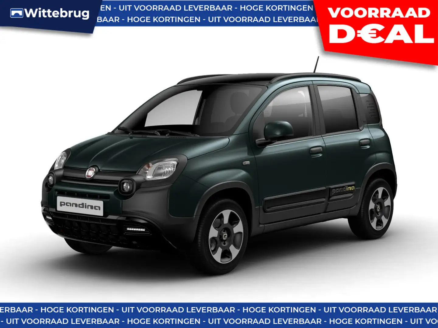 Fiat Panda 1.0 Hybrid Pandina NIEUWE AUTO - DIRECT RIJDEN! Groen - 1