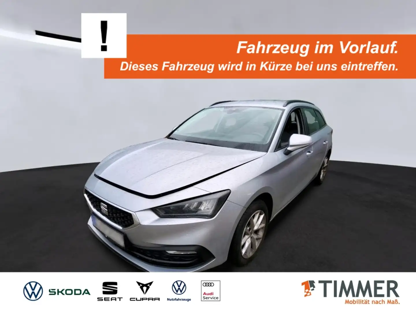 SEAT Leon SP 2.0 TDI DSG STYLE +LED +NAVI +SHZ +ALU +DAB +A Silber - 1