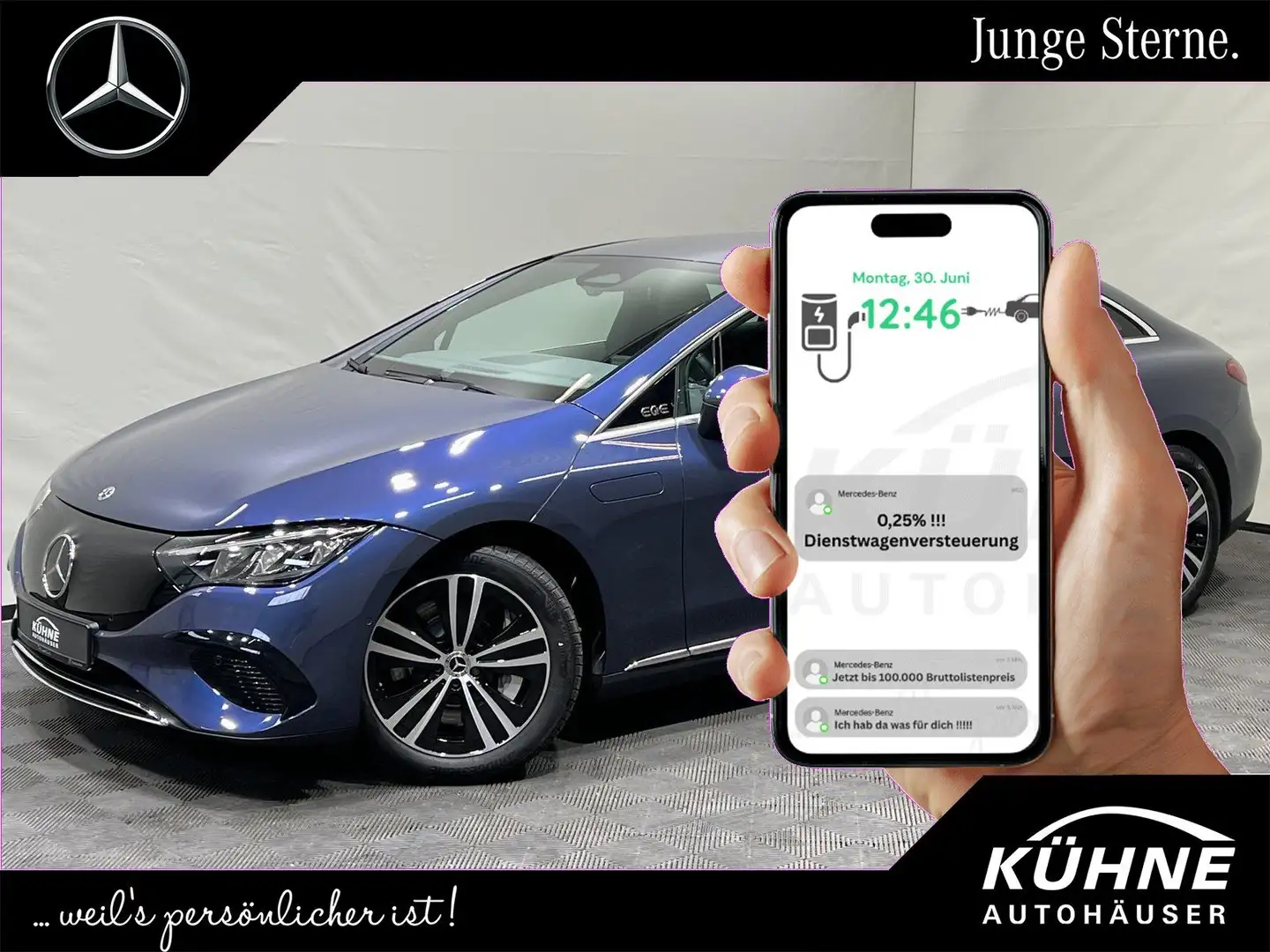 Mercedes-Benz EQE 300 Electric Art Advanced Memory+ServiceCare Blau - 1