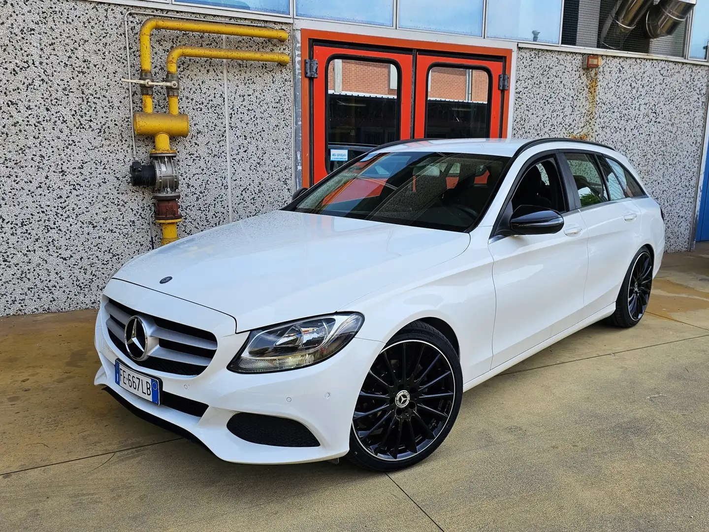 Mercedes-Benz C 200 C SW 200 d (bt) Business auto Bianco - 1