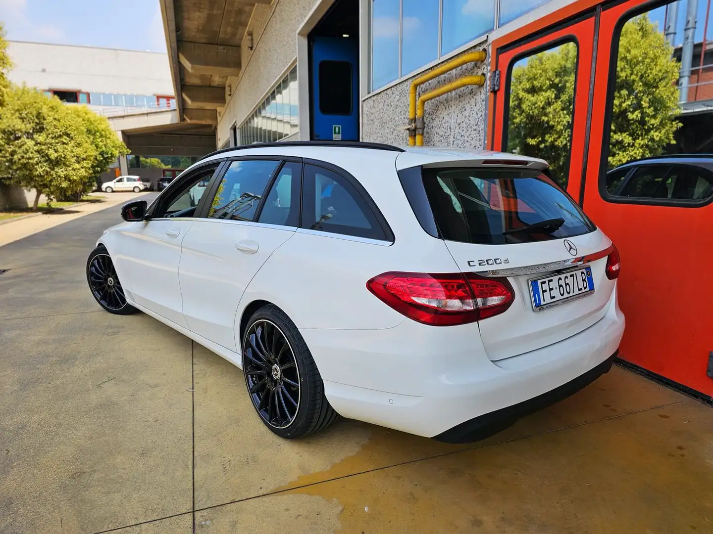Mercedes-Benz C 200 C SW 200 d (bt) Business auto Bianco - 2