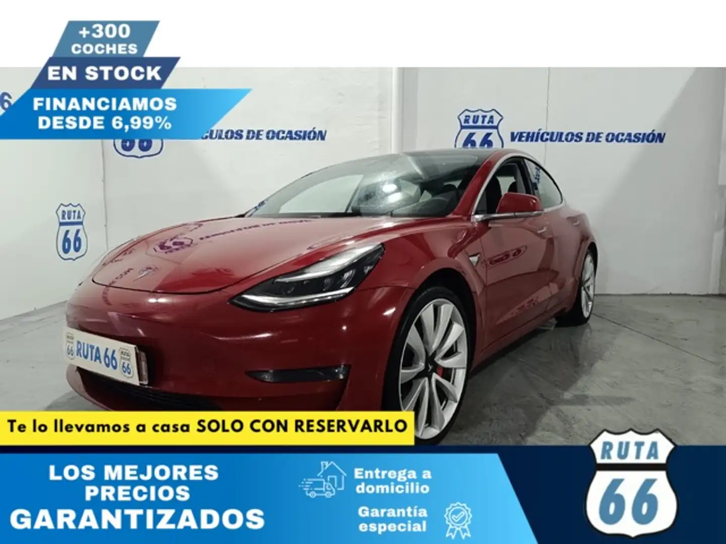 Tesla Model 3 Long-Range Dual Motor Performance AWD Rood - 1
