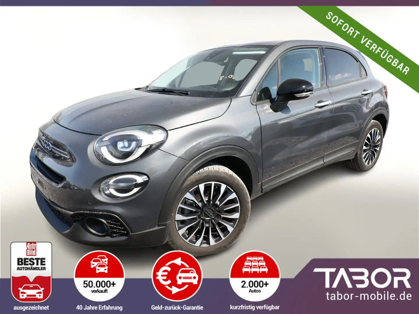Fiat 500X 1.5 MHEV 130 DCT7 LED PrivG KomfortP Kam Grau - 1
