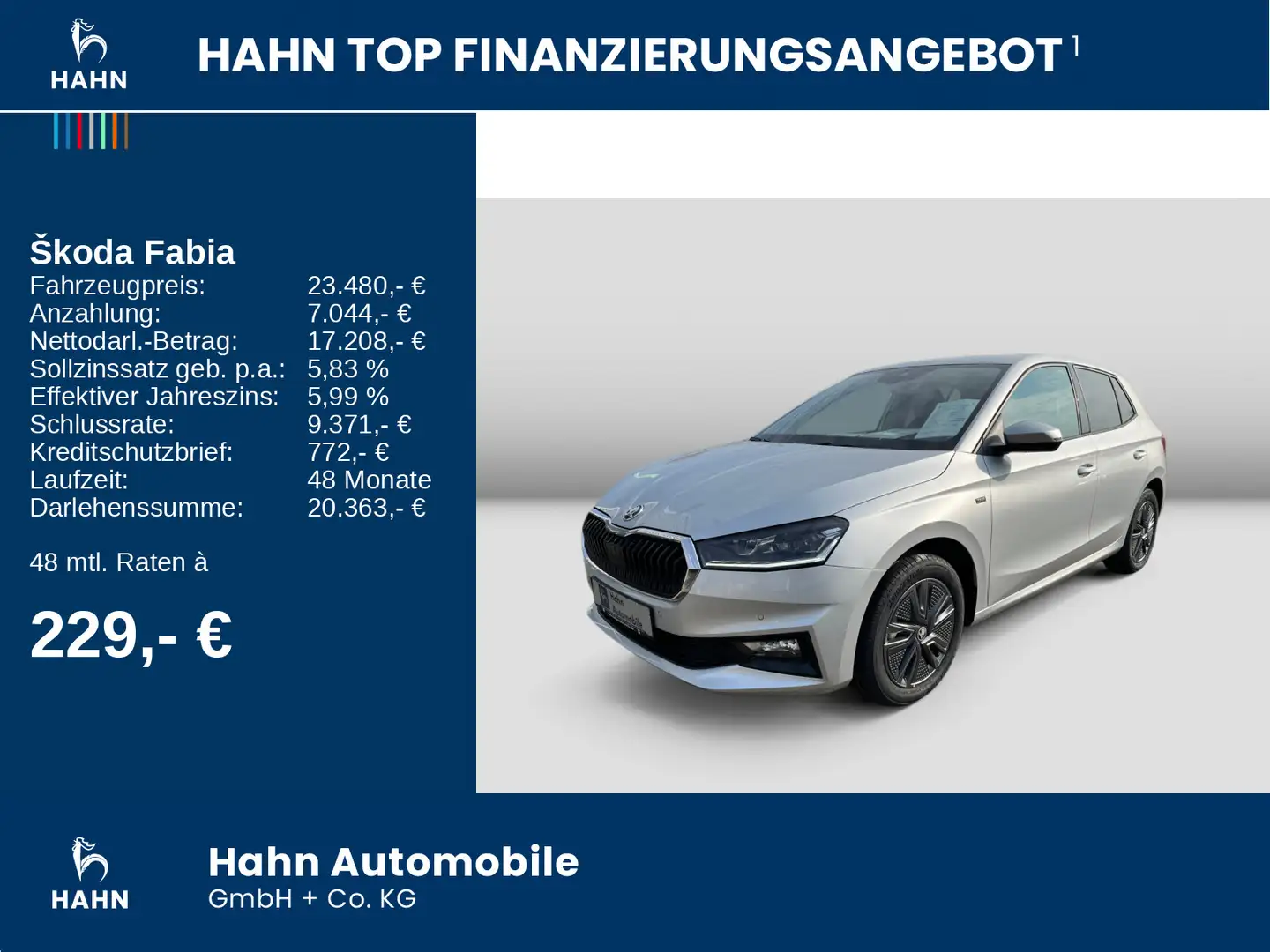 Skoda Fabia Drive  bis 30.06.  € 1.000,- extra sichern Silber - 2