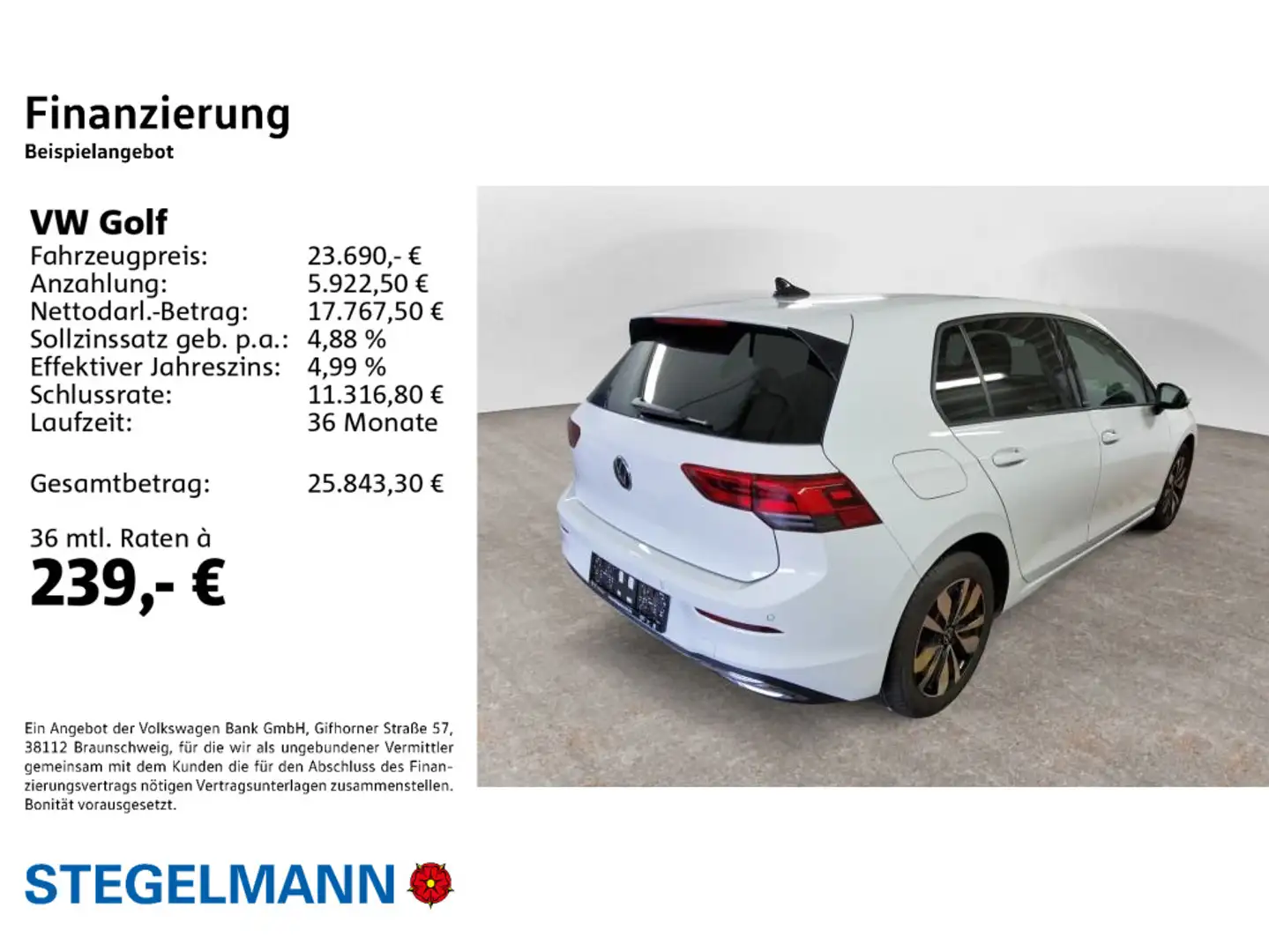 Volkswagen Golf VIII 2.0 TDI Move *LED*AHK*App-Connect* Weiß - 2