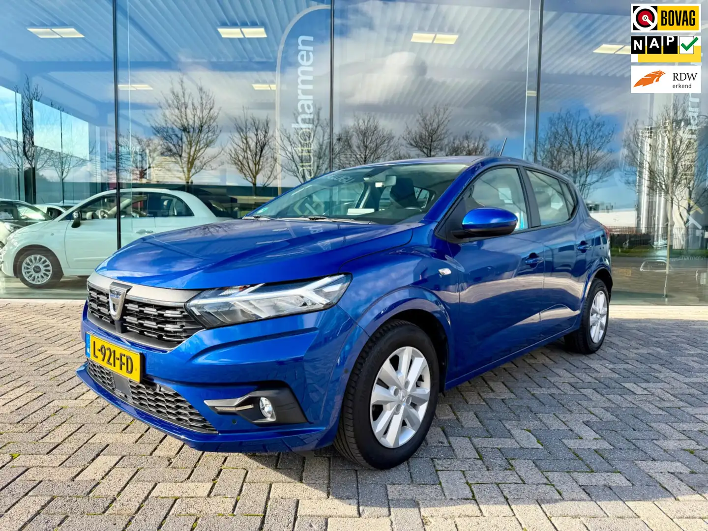Dacia Sandero 1.0 TCe 90 Comfort, NAP, CarPlay, Camera, Cruise-C Blauw - 1