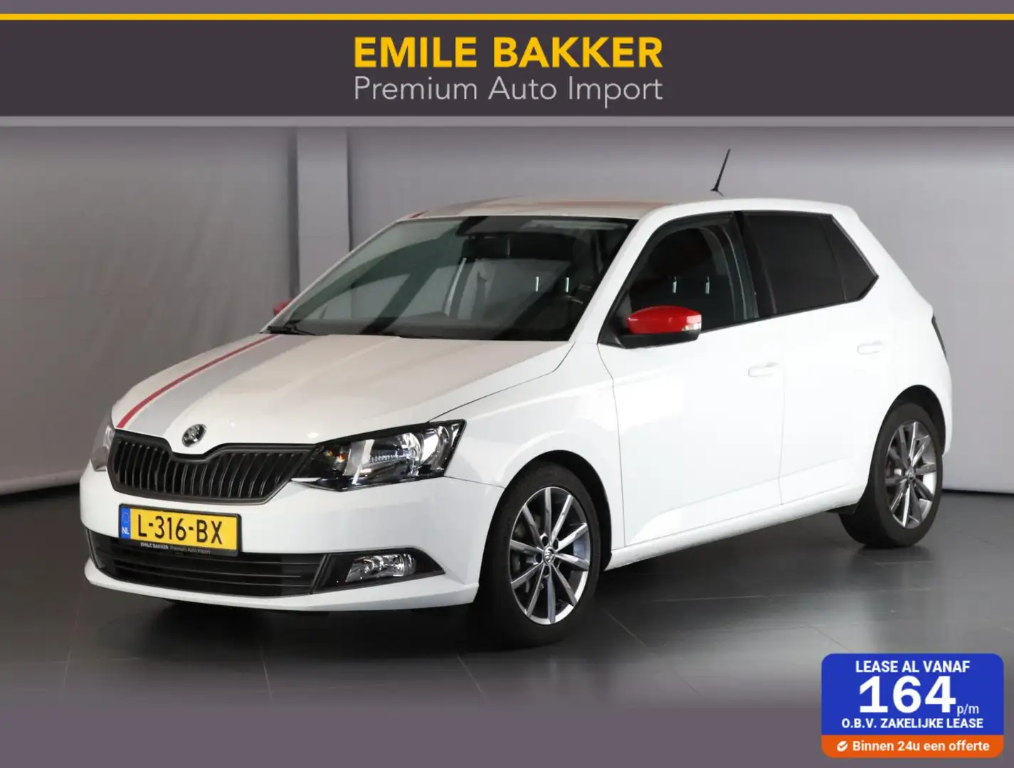 Skoda Fabia 1.0 TSI Monte Carlo 68dkm! Wit - 1