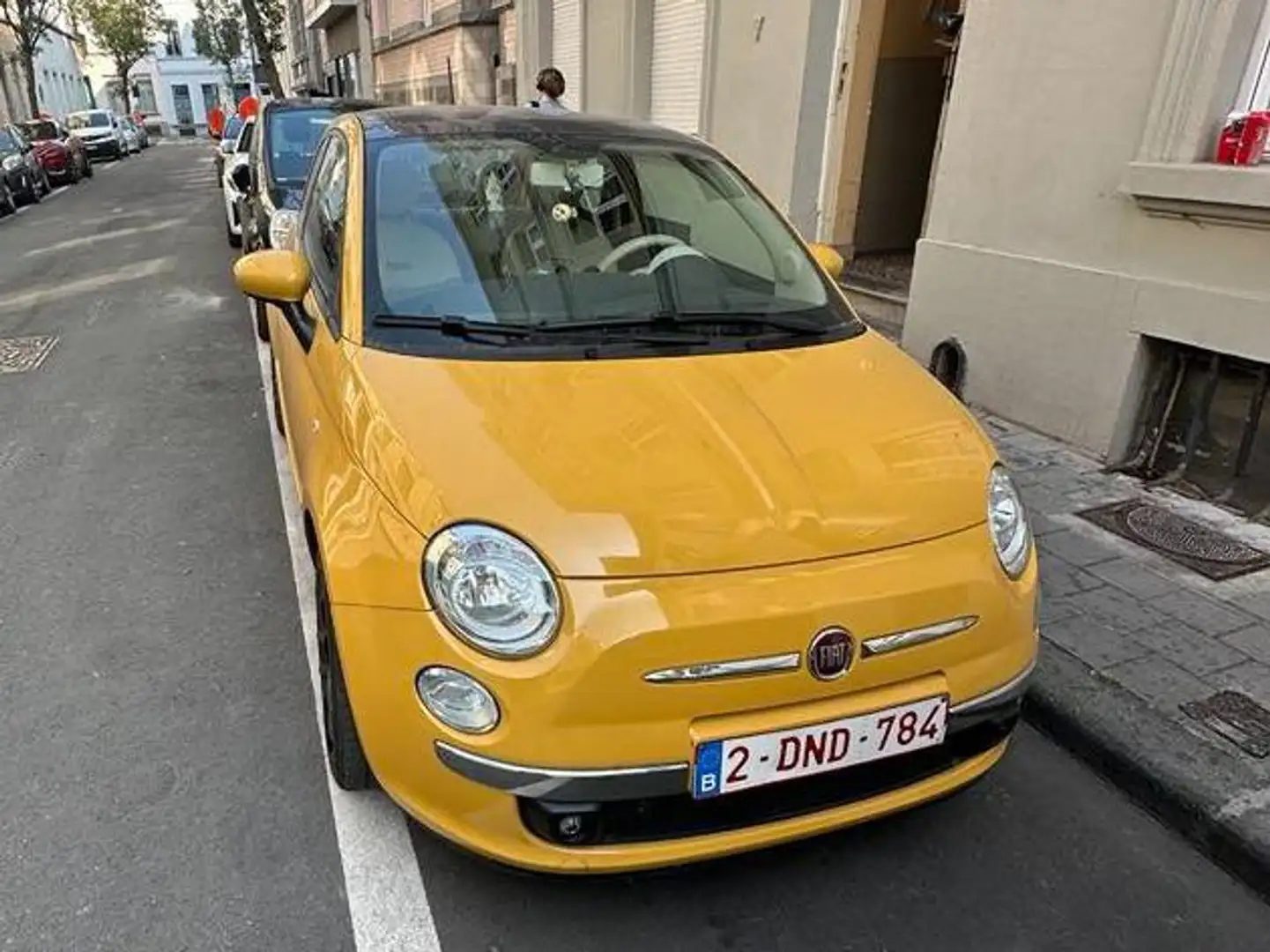Fiat 500 500 1.2i Lounge Jaune - 2