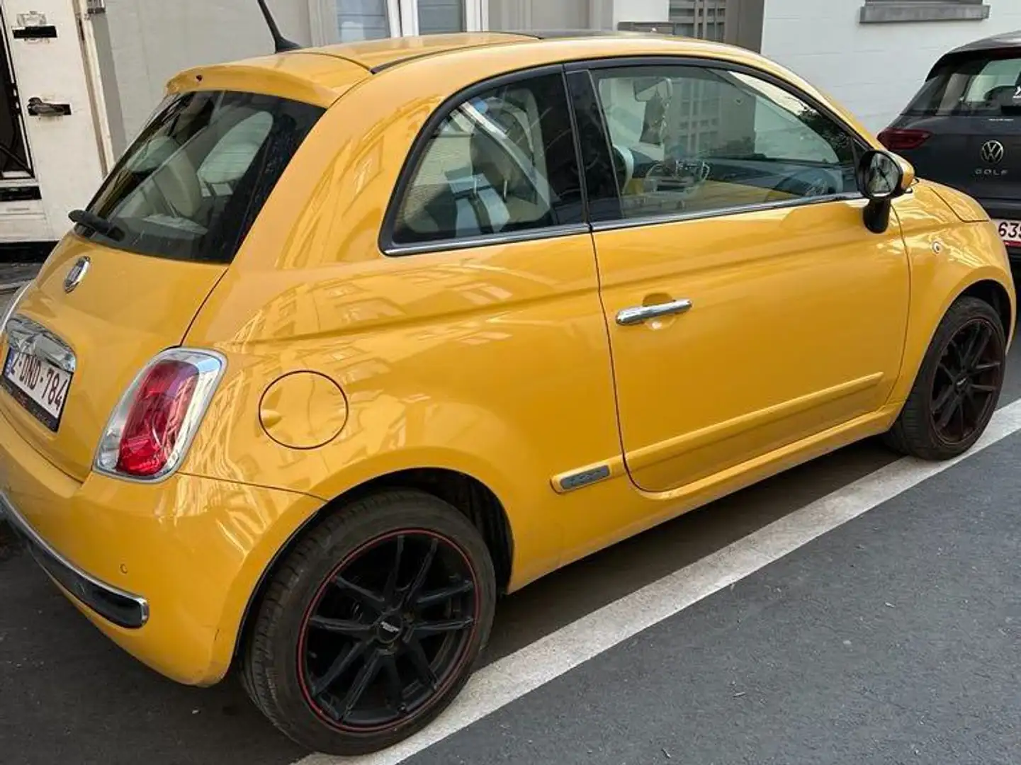 Fiat 500 500 1.2i Lounge Jaune - 1