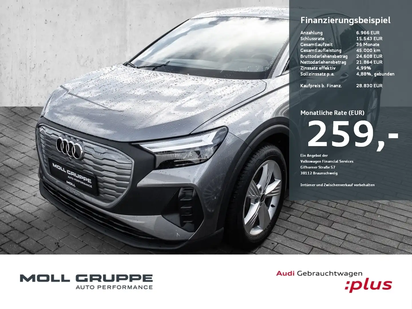 Audi Q4 e-tron Q4 Sportback 35 e-tron KLIMAA. LED LM NAVI Grau - 1