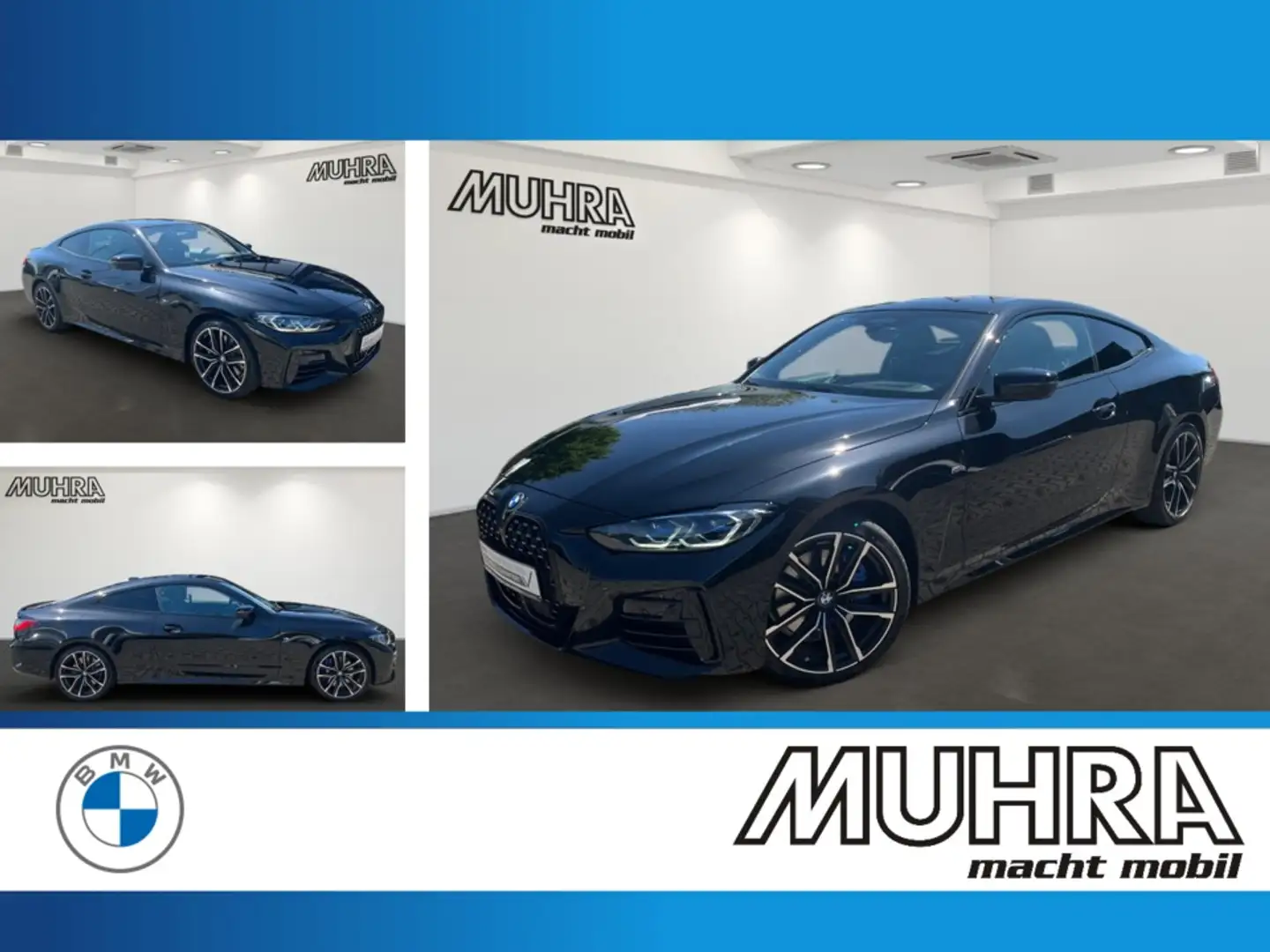 BMW 440 M440i xDrive Coupe 19" DA Prof. Sitzlüft. Glasd. Noir - 1