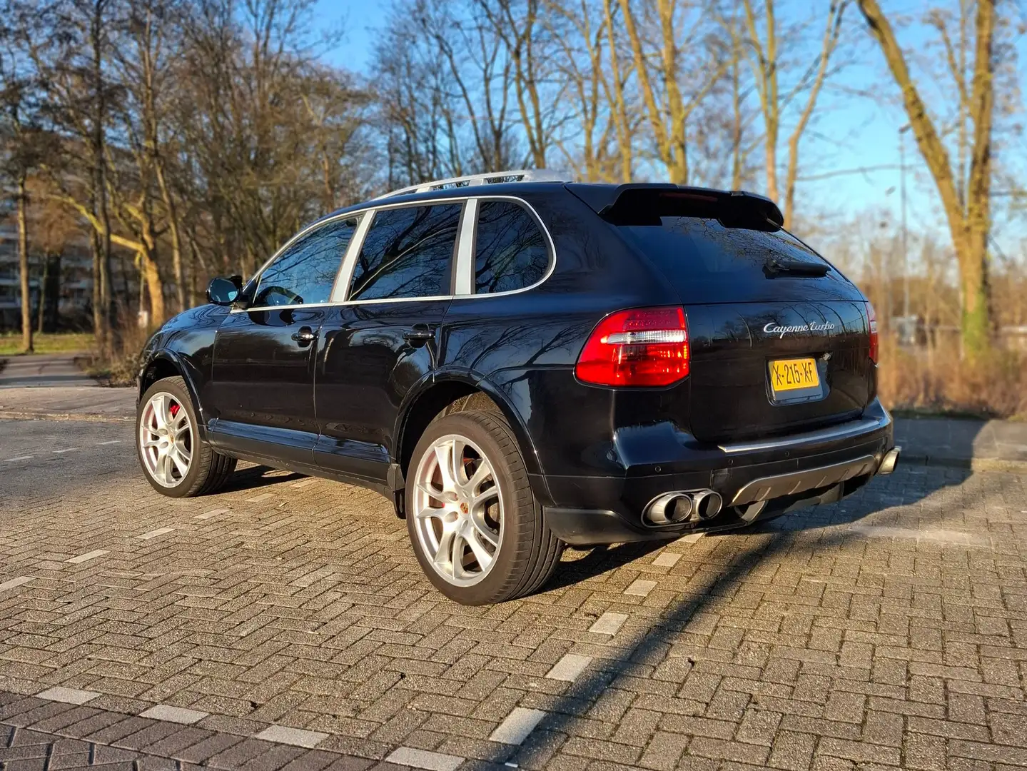Porsche Cayenne 4.8 Turbo | Tiptronic| Youngtimer | Btw gunstig Negru - 2